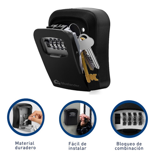 2 Caja Fuerte De Almacenamiento De Llaves Montada Para Pared
