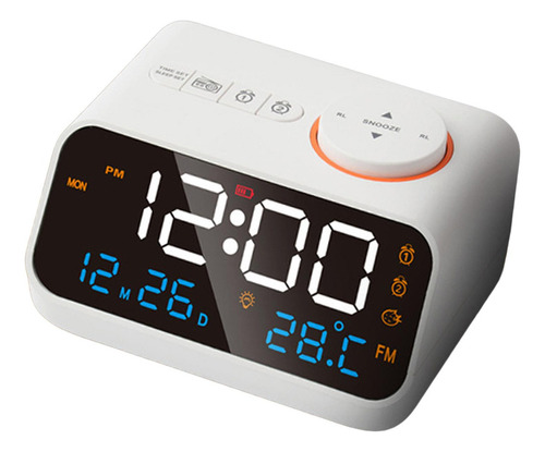 Calendario De Reloj Despertador Led Con Termómetro De