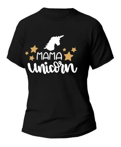 Playeras de unicornio negras deals