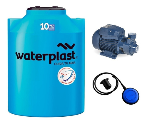 Kit Tanque Cisterna Waterplast 2000l + Bomba 1/2 Hp + Auto