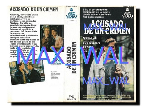 Acusado De Un Crimen Vhs Michele Lee Rick Schroder