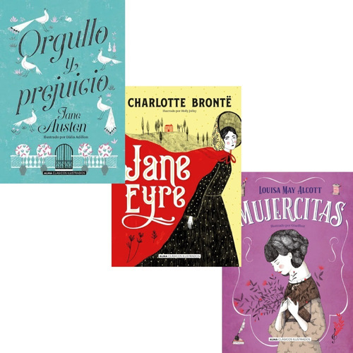 Pack Jane Eyre + Mujercitas + Orgullo - Alma Ilustrados