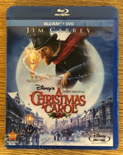 Los Fantasmas De Scrooge  Bluray+dvd Christmas Carol Jim Car