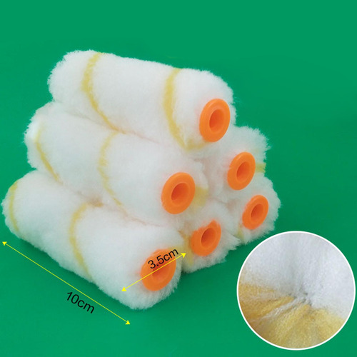 30x Rodillo De Pintura Cubierta 4 Pulgadas Mini Amarillo