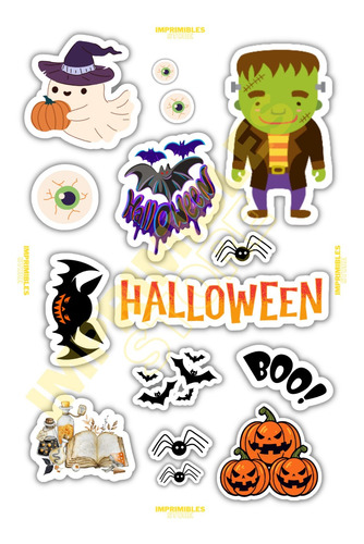 Sticker Imprimible Halloween