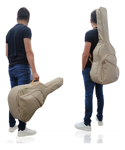 Capa Bag Mochila Acolchoada Super Luxo Top Para Violão Folk