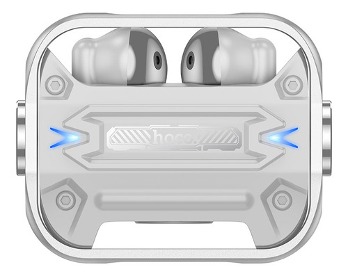 Audífonos Bluetooth Tws Cyberpunk Función Spinner Con Luz Color Gris