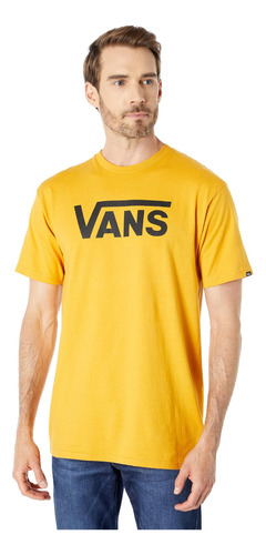 Camiseta De Manga Corta Para Hombre Vans, (golden Glow), Neg
