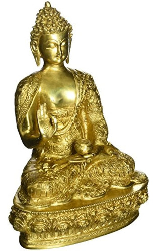 Aakrati Hecho A Mano Latón Señor Buda Estatua Del Diseñador 