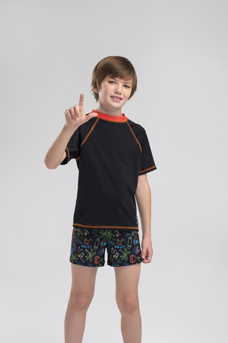 Malla Sunga Short Baño Niños Nene Lycra Playa Promesse