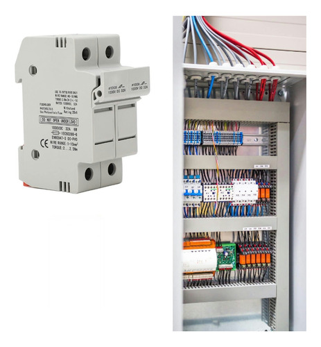 Portafusibles Paralelos 2p 10 * 38mm Para Solar Pv 1000v,32a