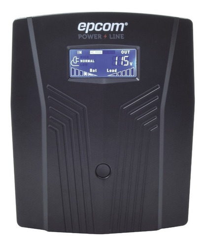Imagen 2 de 4 de No break regulador de voltaje Epcom EPU 1200 LCD 1200VA entrada y salida de 100V - 110V - 120V CA negro