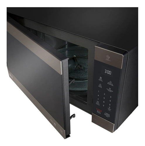 Microondas Grill LG MS2097HST Inverter negro 56L 127V