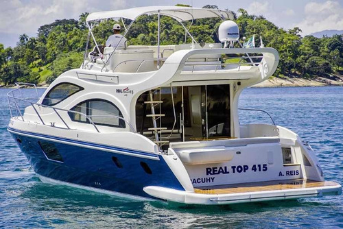 Imagem 3 de 13 de Lancha Real 415 Com Parelha Mercruiser 370hp Axius 2016