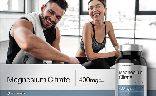 Citrato De Magnesio 400 Mg Con 200 Comprimidos Horbaach