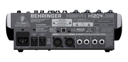 Imagen 4 de 4 de Consola Behringer X1204USB Xenyx de mezcla 100V/240V