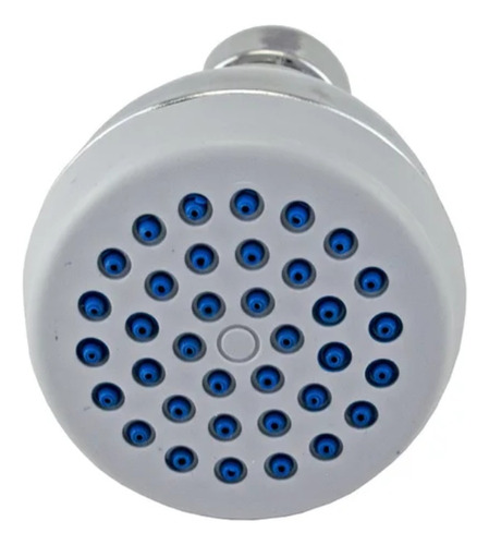 Ducha Chuveiro Articulada Redondo Com Niple Teto Cromado Abs