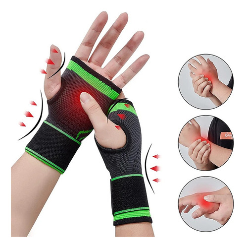 Muñequera Deportiva Ajustable Para Gimnasio Protector Mano