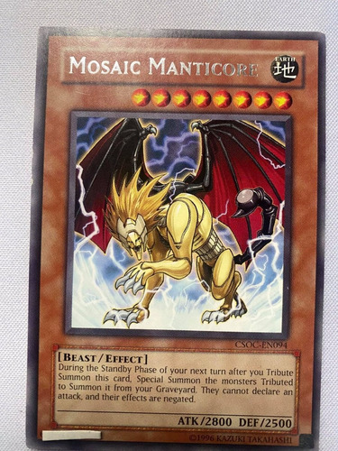 Mosaic Manticore Rara Yugioh