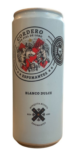 Espumante Cordero Con Piel De Lobo Blanco Dulce Lata X 310ml