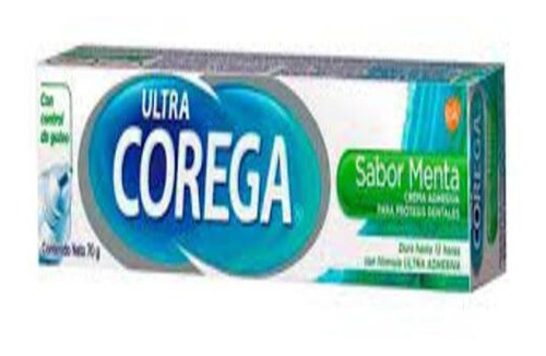 Adhesivo Protesis Dental Corega Ultra Crema Menta 40 Grs