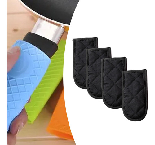 // Fundas Para Mangos De Sartén, Multifunción, Negro
