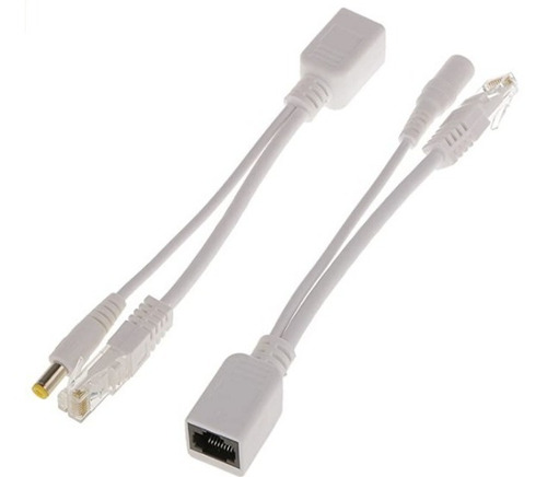 Imagen 1 de 3 de Kit De Inyector Poe Pasivo Y Divisor Poe Con Adaptador De Cc