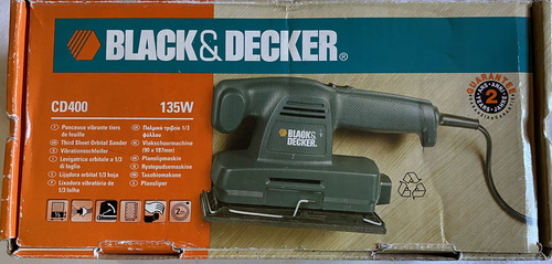 Lijadora Orbital 1/3 Hoja-black-decker Cd400-135w-usada Azul Oscuro 50 Hz (Usado)