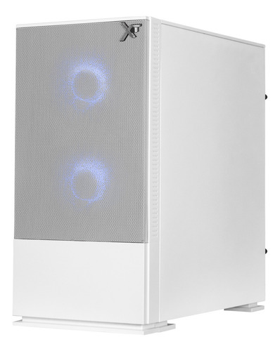 Gabinete Gamer Xtreme Pc Gaming Air Flow Cxtb701wt Mini Torre Micro Atx/itx Fan 3x120mm Mesh Cristal Templado Argb Blanco