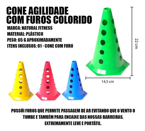 Imagem 5 de 6 de Kit Treino Agilidade Cones Escada Argolas De Circuito Corda