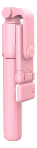 Selfie Stick Bluetooth 360° Trípode Para Teléfono Móvil Luz Rosa