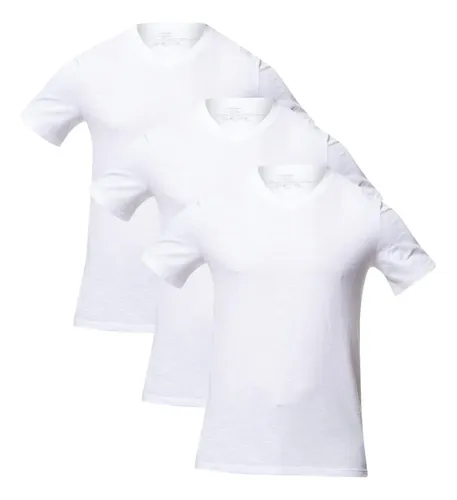 Kit 3 Camisetas Masculina 4k6p1cen Básicas Slim Hering