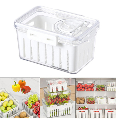 Contenedor De Almacenamiento De Frutas Para Refrigerador, S