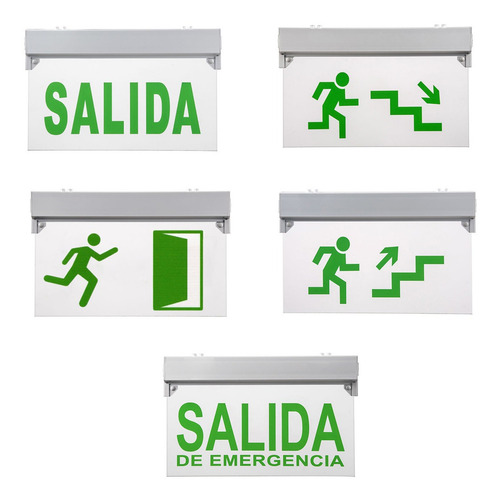 Cartel Escalera Arriba Led Bateria 3hs 4 Posiciones 220v Ion