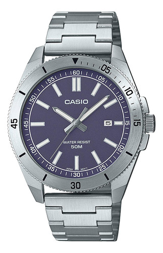 Reloj Casio Mtp-b155d-2e Acero Hombre Plateado