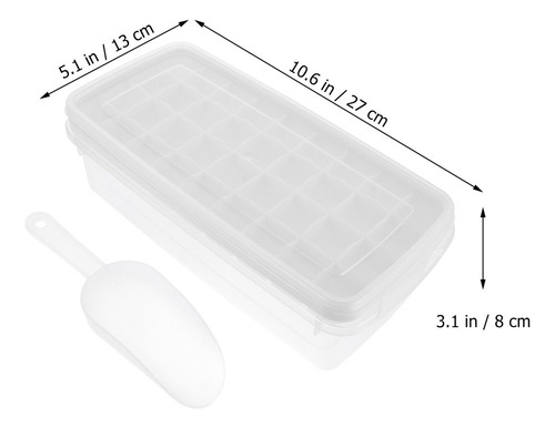 Molde Simple De Silicona Para Bandejas De Hielo Con Tapa