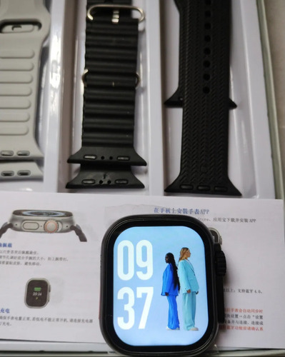 Smartwatch Reloj T20 Ultra2 4 Mallas Regalo Día Del Padre Negro Varios Varios Negro