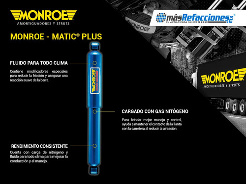Amortiguador Monro-matic Plus Gas Izq/der Tras Custom 49-52