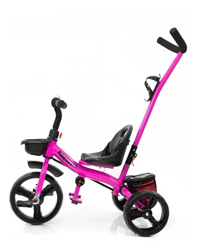 Triciclo Con Manija Direccional Rainbow Color Fucsia