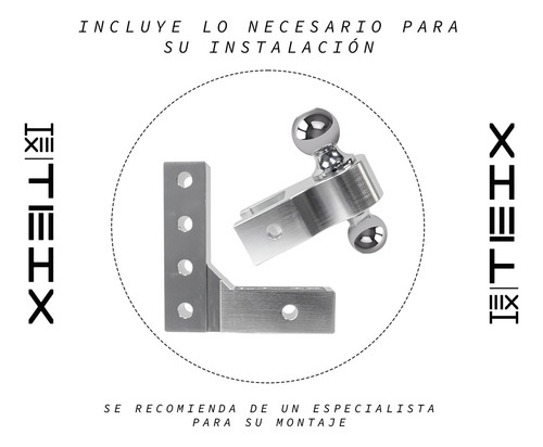 Enganche De Remolque Ajustable Altura Y Posicion Aluminio
