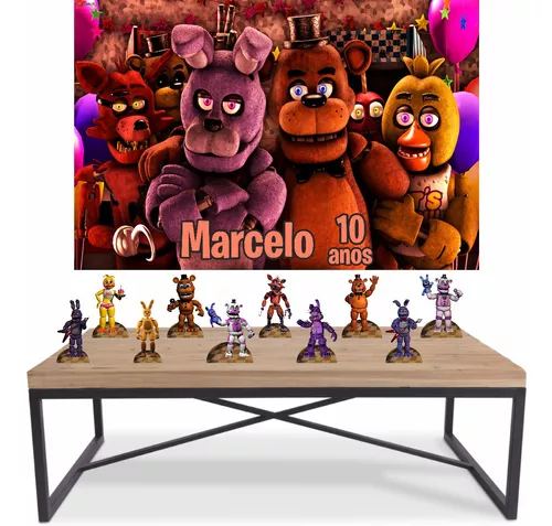 Kit Decoração Festa Roblox - 8 De Mesa + Painel Personalizado