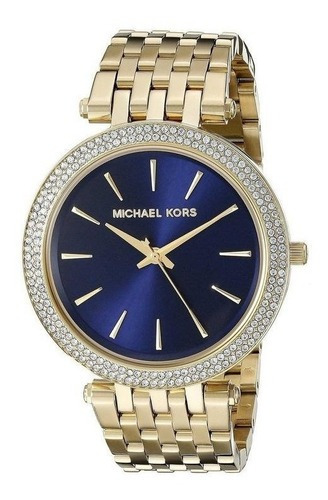 Reloj Michael Kors Mujer - Modelo Mk3406 Color de la correa Dorado Color del bisel Dorado Color del fondo Azul