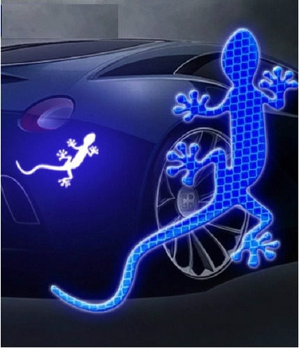 Pegotine Reflectivo Para  Auto, Moto Etc  (gecko)