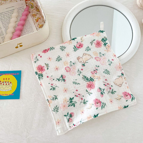 Breathable Washcloth 6 Layer Cotton Gauze Towel For Newborns