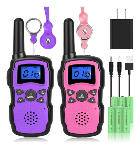 Wishouse Walkie Talkies Para Nios Recargable Con Cargador Us