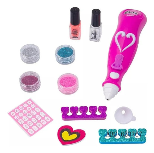 Set Nail Art Infantil Para Decorar Y Pintar Uñas Juvenil