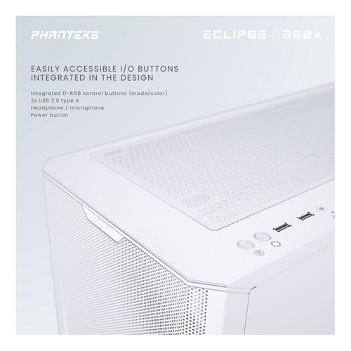 Phanteks Eclipse G360a Matte Blanco Torre Atx (Usado)