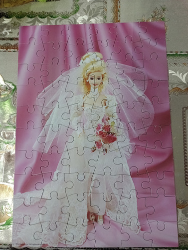 Rompecabezas Vintage De Barbie Mattel Games 1996 Puzzle 60 P (Usado)