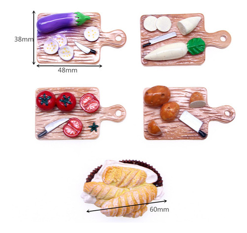 Juego De Comida Para Casa De Muñecas En Miniatura 1:12,