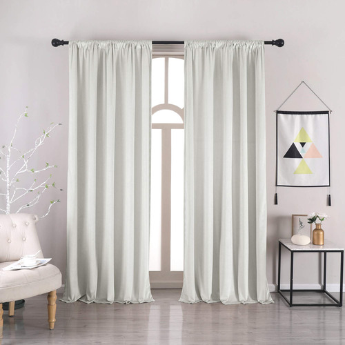 Nanbowang - Cortinas De Terciopelo Blanco Cloro; Cortinas De